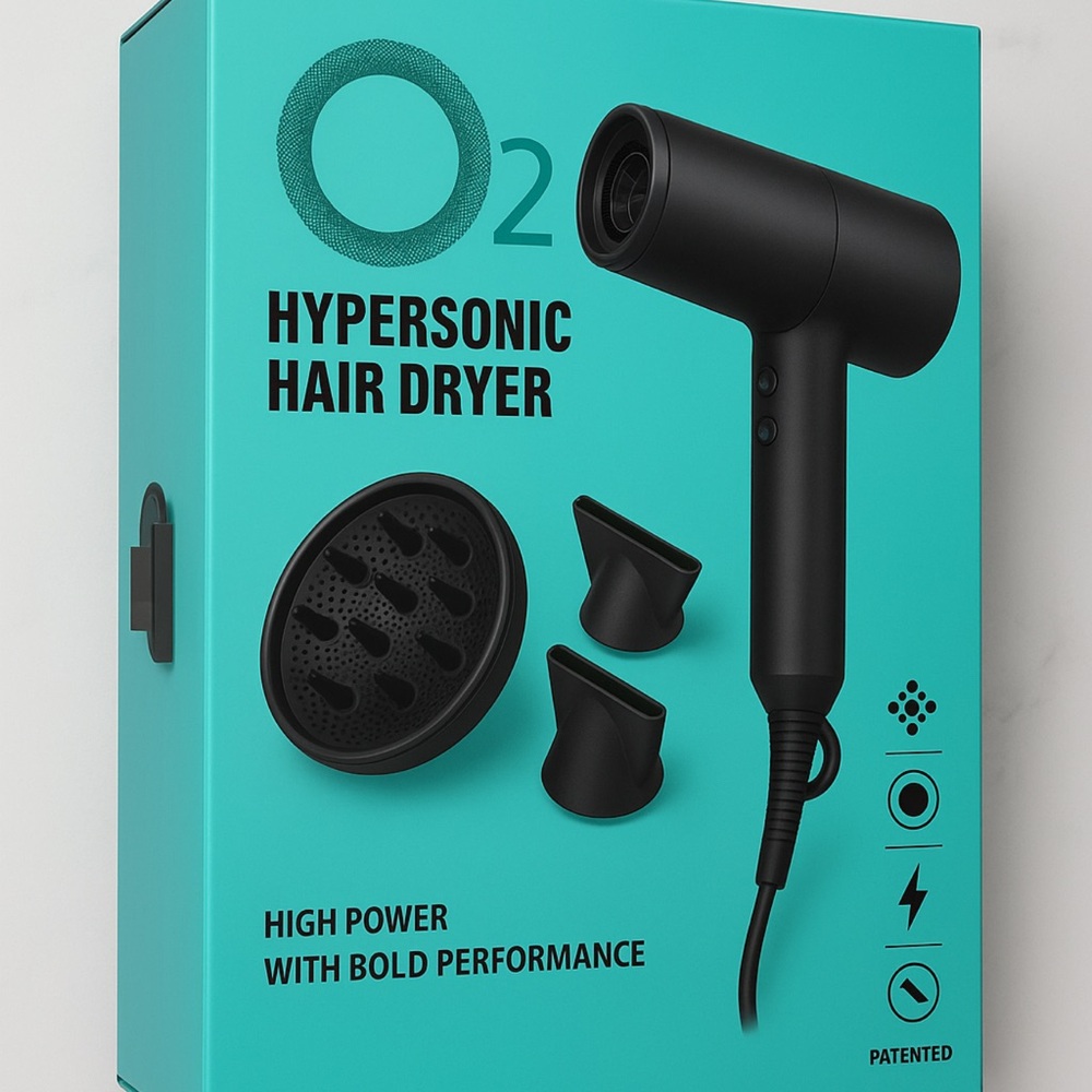 02 Hypersonic Hair Dryer — Brand New